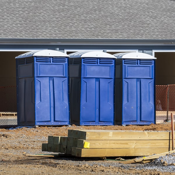 how can i report damages or issues with the portable restrooms during my rental period in Cora WV